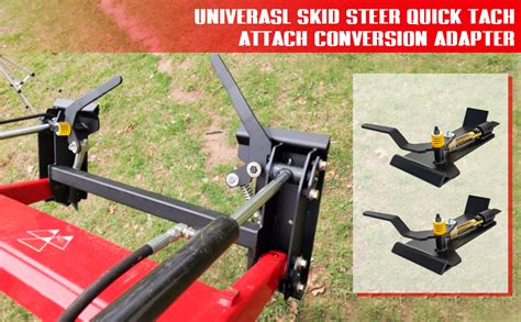 skid steer quick tach conversion adapter|skid steer quick attach adapter.